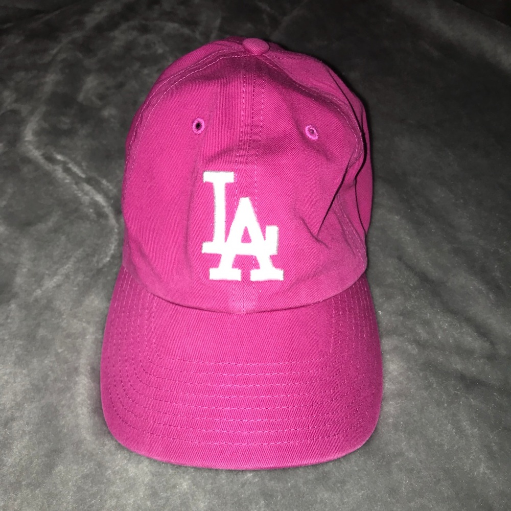 pink LA dodgers baseball cap
